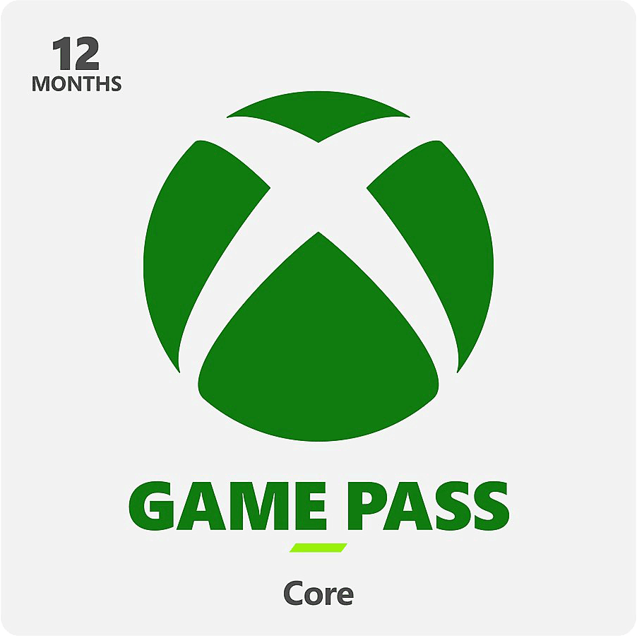 Xbox Game Pass Core 12 Month Membership Card